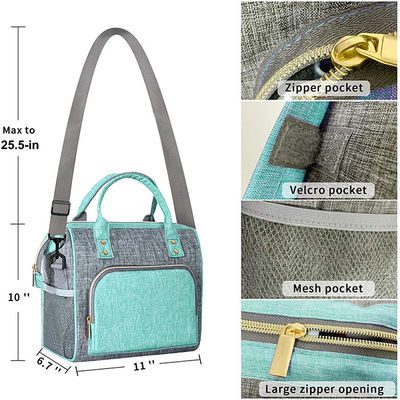 Large Leakproof Reusable Lunch Bags Insulated With Adjustable Shoulder Strap