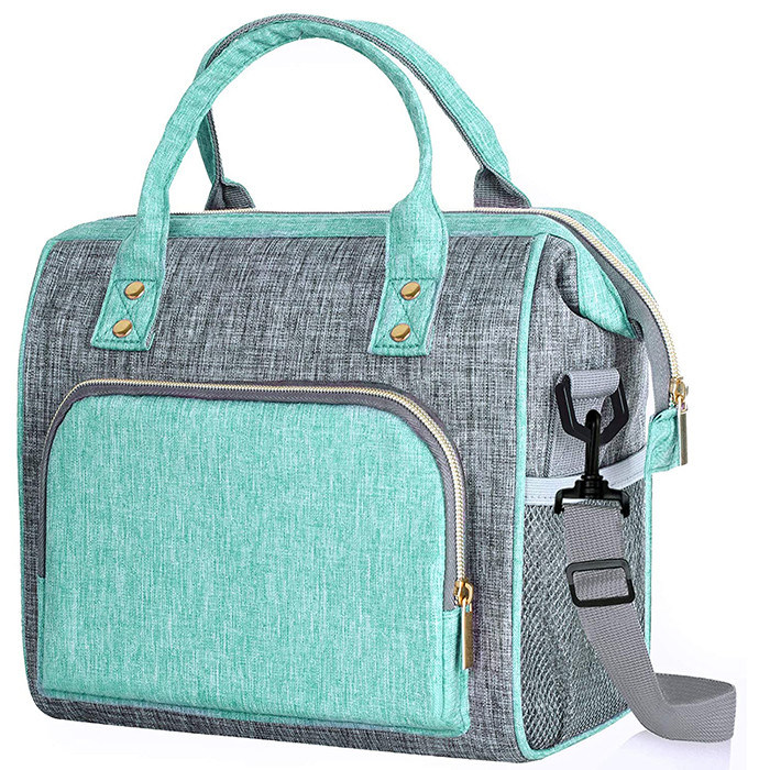 Large Leakproof Reusable Lunch Bags Insulated With Adjustable Shoulder Strap